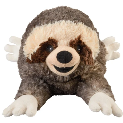 Afbeelding van Warmies Warmte/magnetron opwarm knuffel Luiaard bruin 33 cm pittenzak