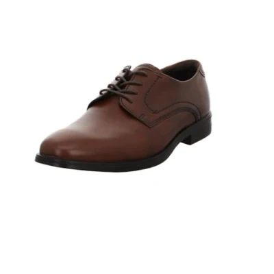 Afbeelding van ECCO Melbourne Veterschoenen, Heren, Maat: 39, Dark brown Leer
