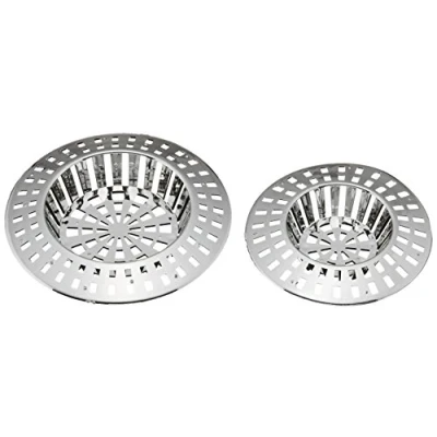 Afbeelding van Wenko Gootsteenzeef 6/7 Cm Zilver 2 Stuks