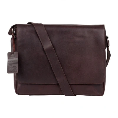 Afbeelding van Burkely Vintage Juul Messenger Bag brown Herentas