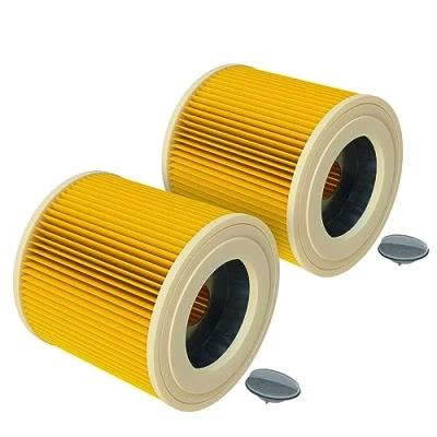 Afbeelding van Filter set voor Kärcher diverse modellen 6.414 552.0 Geel 2 stuks