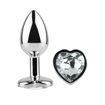 Afbeelding van Hartvormige Buttplug Scarlet Wit L