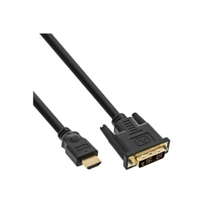 Afbeelding van InLine HDMI (type A) DVI (5 m, HDMI, DVI), Videokabel