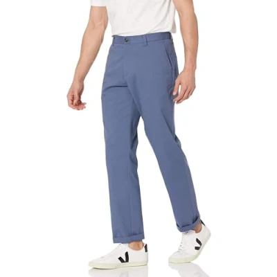 Image de Amazon Essentials Pantalon chino infroissable pour homme (disponible en grande taille large), indigo, 81,3 x 83,3 cm (l L)