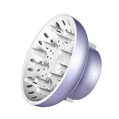 Image de GIHALI universal cheveux diffuseur de portefeuille solide » adapté aux sèche 4.4 6.6 cm pour bouclés ou ondulés (Lavande)