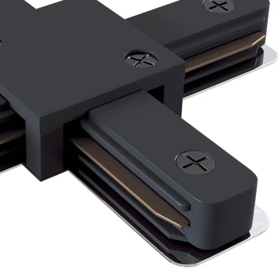 Afbeelding van X connector railsysteem, 1 fase zwart