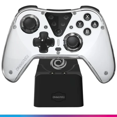 Afbeelding van ONIVERSE Wireless Astralite Bluetooth Controller Smoked White + Charging Station Switch / PC