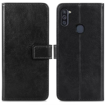 Afbeelding van iMoshion Hoesje Geschikt voor Samsung Galaxy M11 / A11 Met Pasjeshouder Mandala Bookcase Zwart