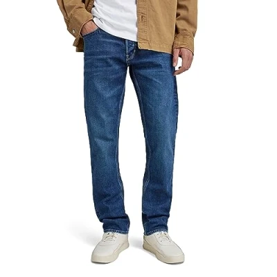 Image de G STAR RAW Jean droit Mosa pour homme, Bleu (Faded Atlantic Ocean D23692 c052 g119), 35W / 34L