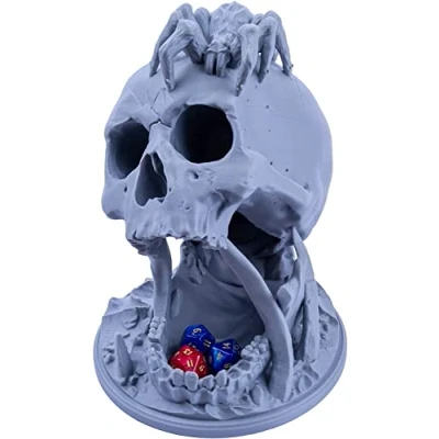 Afbeelding van 3D Vikings Dobbelstenen toren schedel voor alle maten dobbelstenen. Dobbelsteenrol Perfect Dungeons &amp; Dragons, Tafel RPG, Miniatuur Games en Bordspellen