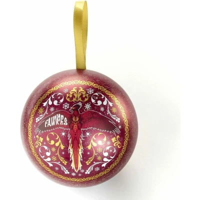 Afbeelding van The Carat Shop Fawkes Christmas Kerstbal / Bauble and Necklace Harry Potter