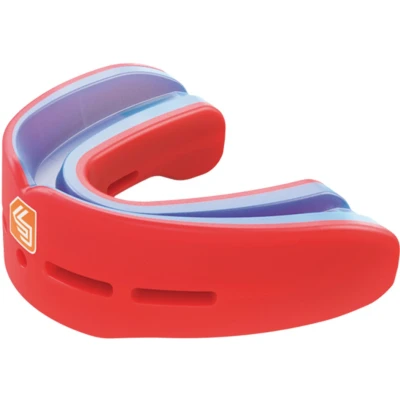 Afbeelding van Shock Doctor Gel Nano Double Gebitsbeschermer Rood Dubbele Mondbeschermer voor Boven en Onderkaak Senior