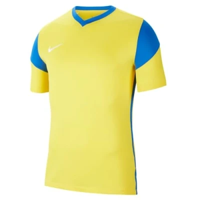 Afbeelding van Nike Park Derby III Herenshirt met korte mouwen, torengeel, koningsblauw, wit