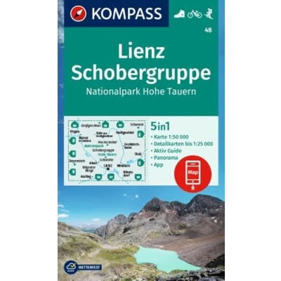 Afbeelding van KOMPASS Wanderkarte 48 Lienz, Schobergruppe, Nationalpark Hohe Tauern