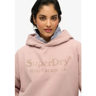 Afbeelding van Superdry Hoodie, Dames, Maat: 38, Mauve