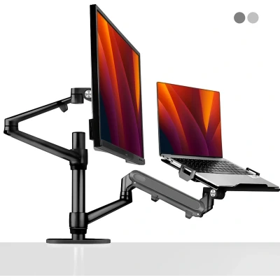Afbeelding van Alberenz Laptop Monitor Arm Kantelbaar Hoogte Verstelbaar Zwart