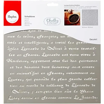 Image de Pochoir motif écriture 30 x cm
