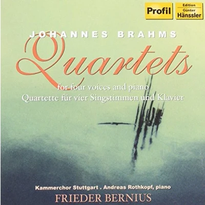 Afbeelding van Andreas Rothkopf, Kammerchor Stuttgart, Frieder Bernius Brahms: Quartets For Four Voices And Piano (CD)