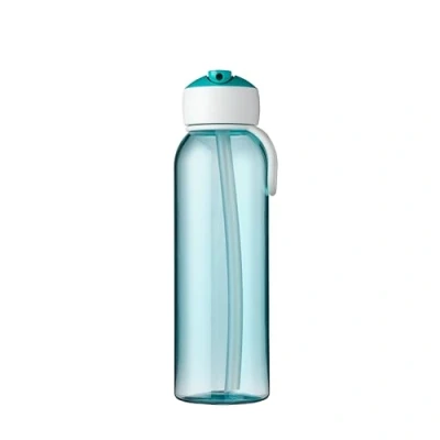 Image de Mepal Bouteille Flip Up Campus Gourde Étanche pour L&#039;école et les Déplacements Transparente Réutilisable Sans BPA Lavable au Lave vaisselle 500 ml Turquoise
