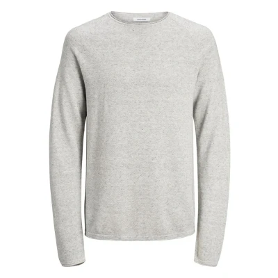 Afbeelding van Jack &amp; Jones Jjehill CREW NECK Trui, Heren, Maat: XS, Light grey melange