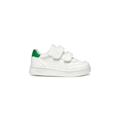 Afbeelding van Geox Eclyper Sneakers laag voor kinderen, Maat: 23, White green Kunststof/ textiel