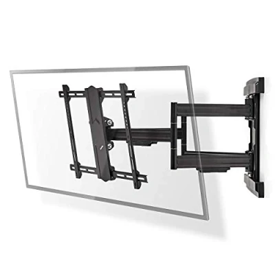 Image de Nedis TVWM6551BK Support pleine action pour TV acier noir Taille d&#039;écran : 37&quot; 80&quot; montable sur mur