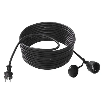 Afbeelding van Bachmann 343.172 Stroom Verlengkabel 16 A Zwart 25.00 m H05VV F 3G 1,5 mm²