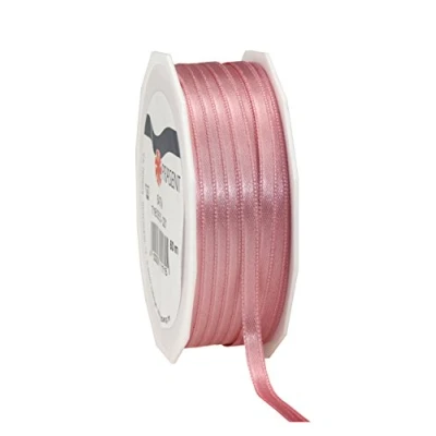 Afbeelding van Dit Pattberg Cadeaulint satijnen lint antiek roze 50 meter voor geschenkverpakking, 0,6 cm breed, decoratief geschenken, elke gelegenheid