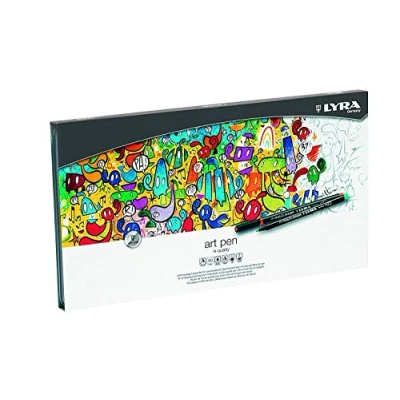 Afbeelding van LYRA Art Pen viltstiften, fijne punt, 50 stuks, verschillende kleuren