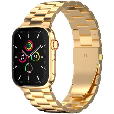Afbeelding van imoshion Stalen bandje voor de Apple Watch Series 1 t/m 10 / SE Ultra (2) (44/45/46/49 mm) Goud