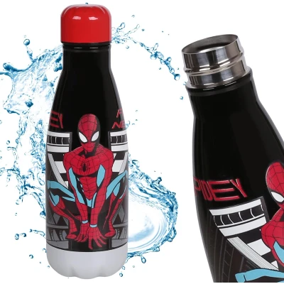 Afbeelding van MARVEL Spider Man STALEN WATERFLES, roestvrijstalen fles VOOR JONGEN 500ml