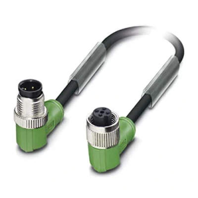 Afbeelding van Phoenix Contact 1668742 Sensor/actuator connector, geassembleerd M12 Aantal polen: 4 Stekker, haaks, Bus, haaks 3.00 m 1 stuk(s)