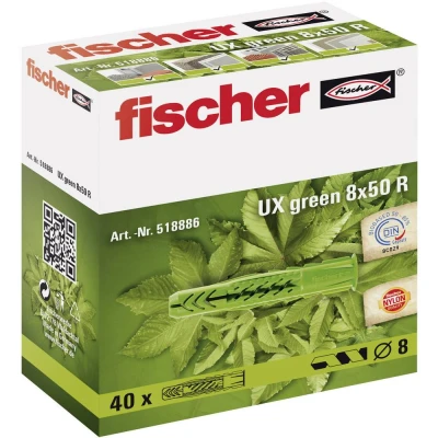 Afbeelding van Fischer UX GREEN 6 x 35 R Universele pluggen mm 518885 40 stuk(s)