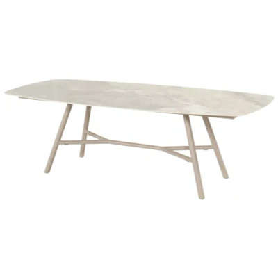Afbeelding van Hartman Benevento Diningtafel 240 X 110 Taupe Beige Tuintafels