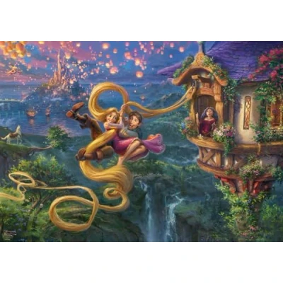 Afbeelding van Schmidt Spiele 58034 Thomas Kinkade Disney Rapunzel Tangled Up in Love puzzel 1000 stukjes