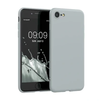 Afbeelding van kwmobile telefoonhoesje geschikt voor Apple iPhone SE (2022) / (2020) 8 7 Hoesje smartphone Back cover in grijs
