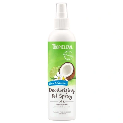 Afbeelding van Tropiclean Lime&amp;Coconut Deodorizing Pet Spray Hondenvachtverzorging 236 ml