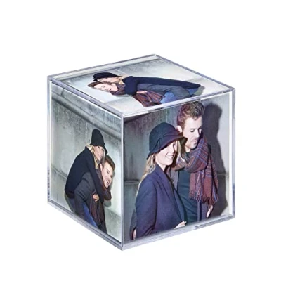 Image de Porte photo CUBE ACRYLIQUE cadre 8.5cm*8.5cm