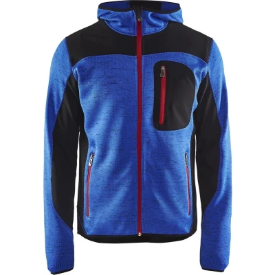 Afbeelding van Blaklader Gebreid vest met softshell 4930 2117 Mannen Kobaltblauw/Zwart S
