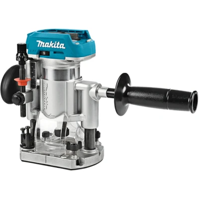 Afbeelding van MAKITA DRT50RTJX3 18V LXT accu bovenfrees/kantenfrees 6 8mm in MAKPAC (2x 5,0Ah + lader)
