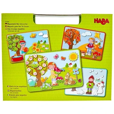 Afbeelding van HABA Magnetspiel BOX Jahreszeiten Puzzel voor kinderen, Maat: One Size, Multi coloured