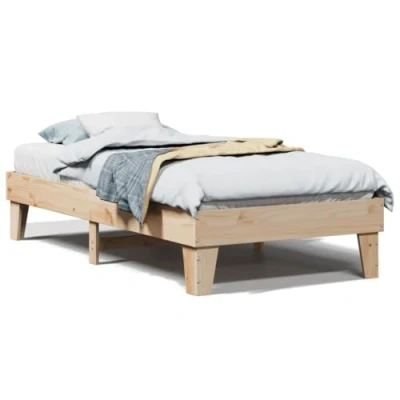 Image de vidaXL Cadre de lit sans matelas 90x200 cm bois pin massif