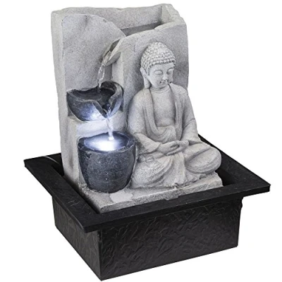 Afbeelding van Globo Spring 93019 LED fontein Boeddha grijs