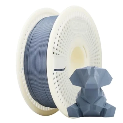 Afbeelding van eSUN Matte PLA navul en spoelset, zonder spoel mat 1,75 mm afneembaar eSpool+ filament, 1 kg (2,2 lbs) 3D printerfilament voor printers (donkergrijs, kg)