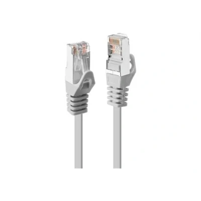 Image de Lindy Cordon de raccordement RJ 45 (M) pour 50 cm paire torsadée écrantée (F/UTP) CAT 5e moulé sans crochet bloqué gris