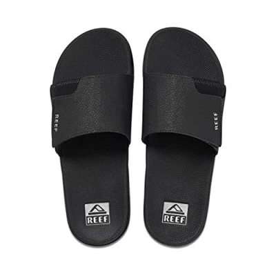 Afbeelding van Reef Fanning Slide, slippers voor heren, Zwart/Zilver
