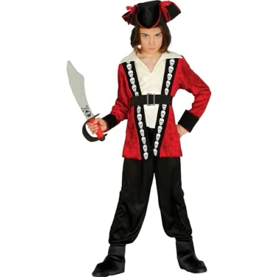 Afbeelding van Fiestas Guirca Kostuum Red Pirate (3 4 jaar)