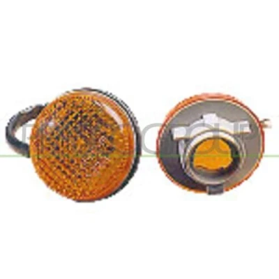 Afbeelding van PRASCO DS0054139 Knipperlichten geel, Oranje Links voor, Rechts inbouw aan zijkant Met lamphouder Rond