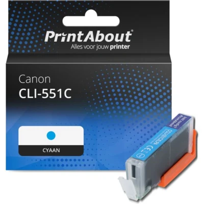Afbeelding van Huismerk Canon CLI 551C Inktcartridge Cyaan