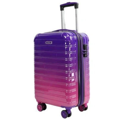 Afbeelding van Blade set van 3 uittrekbare koffers, harde schaal, lichte Koffer met wielen, handbagage ABS + PC TSA slot, 4 spinner, reiskoffers, Lila.,